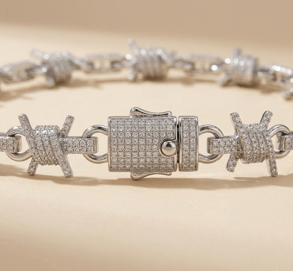 S925 Silver Barbed Chain (ALL SIZES)