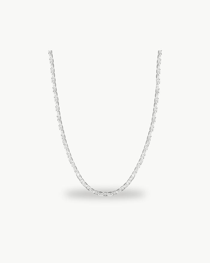 Sterling Silver Mariner Chain Necklace