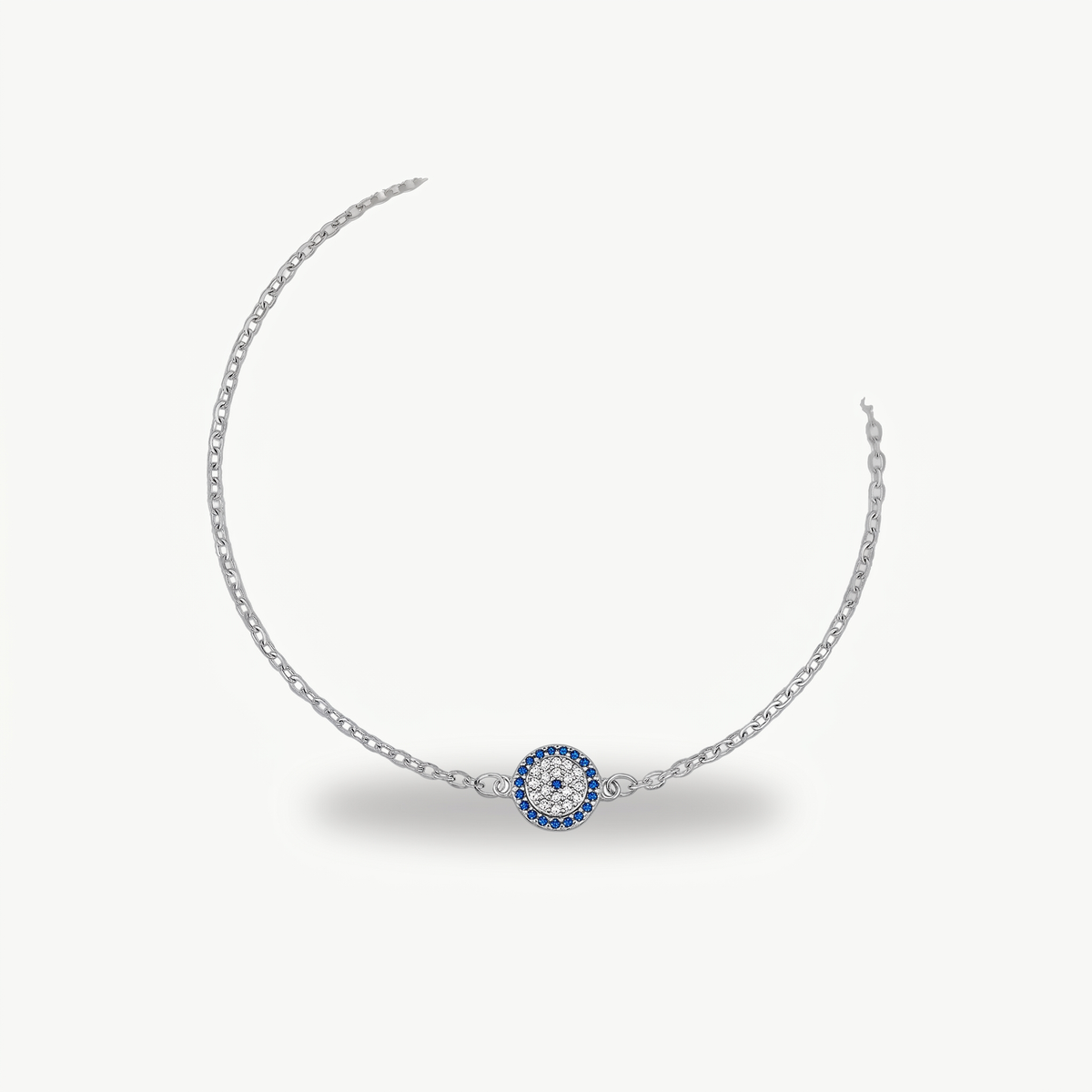 Evil Eye Charm Bracelet - Silver