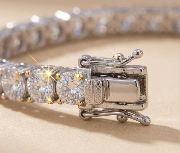 S925 Silver Moissanite Tennis Chain (ALL SIZES)