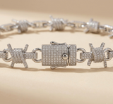 VVS Moissanite Barbed Chain — 925 Sterling Silver