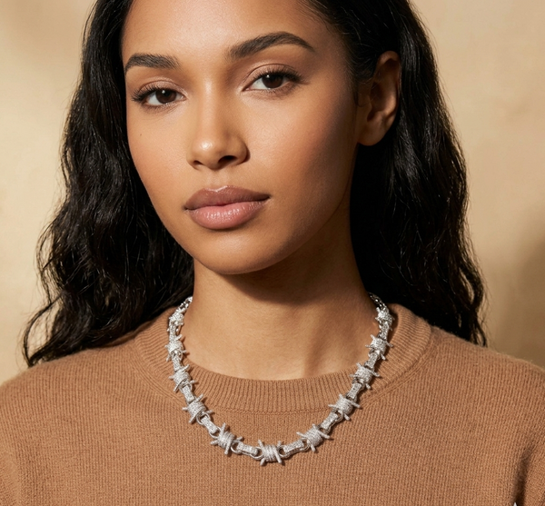 S925 Silver Barbed Chain (ALL SIZES)